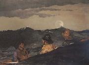 Winslow Homer Kissing the Moon (mk44) oil painting reproduction